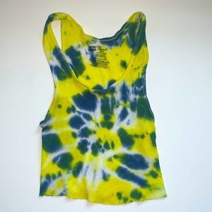 Custom Tie-Dye cropped tank